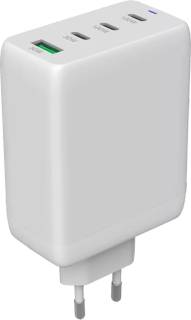Зарядка Canyon charger CU100ACC GaN 100W 3xPD 1xQC EU White CNS-CUW100ACC