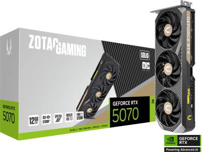 Видеокарта ZOTAC GAMING GeForce RTX 5070 SOLID OC 12GB ZT-B50700J-10P