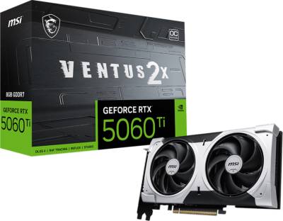 Видеокарта MSI GeForce RTX 5060 Ti 8GB VENTUS 2X OC PLUS RTX 5060 Ti 8G VENTUS 2X OC PLUS
