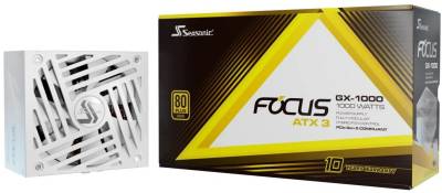 Адаптер Seasonic Focus GX-1000W V4 ATX 3.1 (FOCUS-GX-1000-V4-WHITE) White FOCUS-GX-1000-ATX31-WHITE