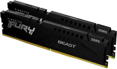 Память Kingston FURY Beast Black EXPO DDR5 128GB (2x64GB) 5600MHz CL40 Kit KF556C40BBK2-128