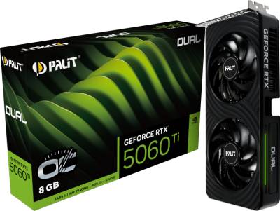 Видеокарта Palit GeForce RTX 5060 Ti Dual OC 8GB NE7506TT19P1-GB2062D