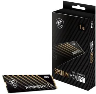 Накопитель MSI Spatium M470 Pro 1TB M.2 2280 NVMe PCIe Gen4 x4 3D TLC S78-440L0J0-P83