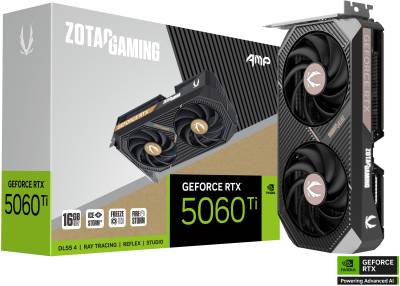 Видеокарта ZOTAC GAMING GeForce RTX 5060 Ti 16GB AMP ZT-B50620F-10M