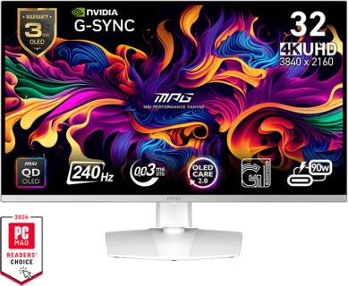 Монитор MSI Monitors MPG 321URXW QD-OLED White 9S6-3DD29A-022