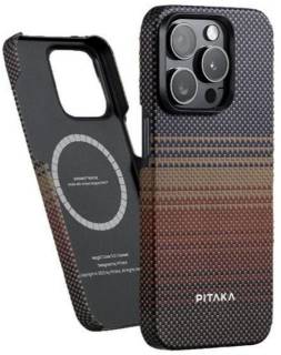 Футляр Pitaka MagEZ Case 4 Twill 1500D Black/Grey for iPhone 15 KI1501
