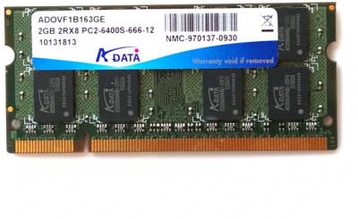 Память A-Data So-Dimm DDR2 2GB 800MHz CL6 ADOVF1B163GE