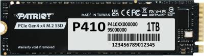 Накопитель Patriot P410 1TB M.2 2280 NVMe PCIe Gen4 x4 3D TLC P410P1TBM28H