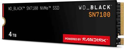 Накопитель Western Digital WD_BLACK SN7100 4TB M.2 2280 NVMe PCIe Gen4 x4 TLC 3D NAND WDS400T4X0E
