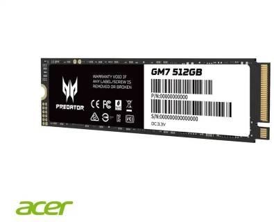 Накопитель Acer Predator GM7 512GB M.2 2280 NVMe PCIe Gen4 x4 TCL BL.9BWWR.117