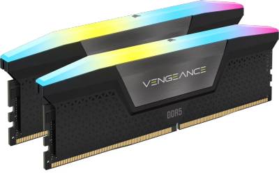 Память Corsair Vengeance RGB Black DDR5 96GB (2x48GB) 6800MHz CL34 Kit CMH96GX5M2B6800C34