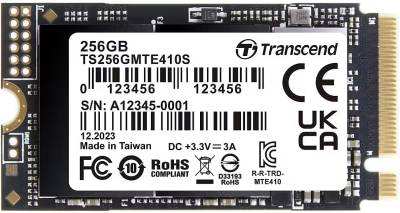 Накопитель Transcend SSD 410S 256GB M.2 2242 NVMe PCIe Gen4 x4 3D TLC TS256GMTE410S