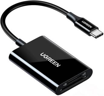 Картридер Ugreen USB-C 3.1 to TF/SD CM265 Black 35622