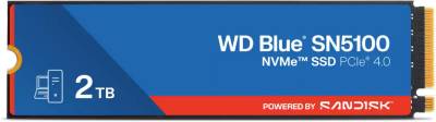 Накопитель Western Digital WD Blue SN5100 2TB M.2 2280 NVMe PCIe Gen4 x4 TLC WDS200T5B0E / WDBS4F0020BNC