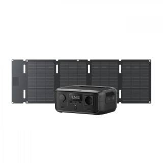 Зарядная станция EcoFlow RIVER 3 UPS Portable Power Station 300W/245Wh + Solar Panel 45W EF-PR705-UPS-B-45W-EU / (EFRIVER3-UPS-EU-CBox/EFSOLAR45-TYPE-C)
