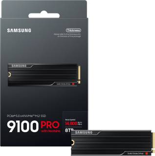 Накопитель Samsung 9100 PRO with Heatsink 8TB M.2 2280 NVMe PCIe Gen5 x4 TLC MZ-VAP8T0CW