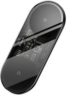 Зарядка Baseus Digital LED Display 2in1 Wireless Charger PowerIQ 20W (Universal version) Black WXSX010101