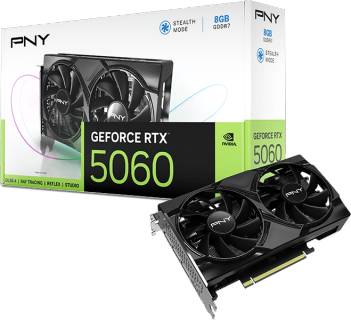 Видеокарта PNY GeForce RTX 5060 Dual Fan 8GB VCG50608DFXPB1