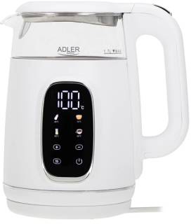 Электрочайник ADLER AD 1305 white silver AD1305WS