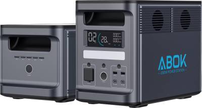 Зарядная станция ABOK Portable Power Station Ark2000 with Ark2000E Extra Battery 2000W/3072Wh Ark2000+Ark2000E
