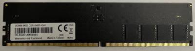 Память Samsung DDR5 64GB 5600MHz CL46 UDIMM64GBDDR55600 / D5-4Gx8-U64GB56S