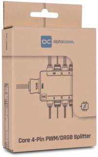 Крепление ALPHACOOL Core 6x 4-pin PWM/DRGB splitter with SATA power connector 25668