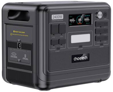 Зарядная станция Choetech BS008 UPS Bidirectional PowerStation 2400W/2048Wh Wifi+Bt BS008-BQB