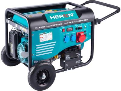 Генератор Heron Gasoline Generator 6.3kW 8896420
