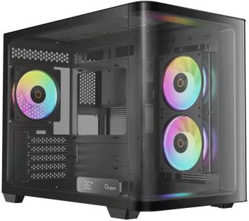Корпус Ocypus Iota C50 Curve ARGB Tempered Glass Black IOTA-C50-BKD300CD-GL