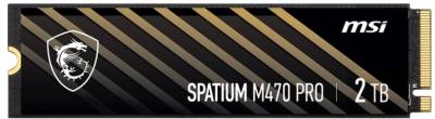 Накопитель MSI Spatium M470 Pro 2TB M.2 2280 NVMe PCIe Gen4 x4 3D TLC S78-440Q990-P83