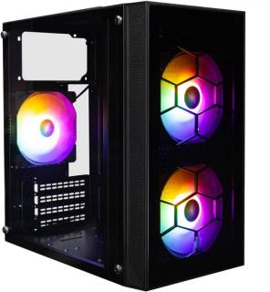 Корпус 1STPLAYER X1-BK-3F1-PS-600FK-EU Black 600W