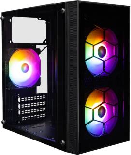 Корпус 1STPLAYER X4-4F1-BK&PS-600FK