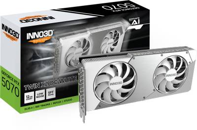 Видеокарта Inno3D GeForce RTX 5070 TWIN X2 OC WHITE 12GB N50702-12D7X-195064W