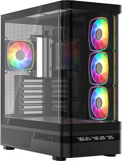 Корпус Modecom VOLCANO AQ200 ARGB MIDI FRONT LCD MC-A-AQ200-4FA-B