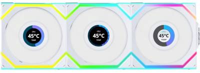 Вентилятор Lian Li UNI Fan SL WIRELESS LCD 120-3 White G99.12SLLCD1W3W.00