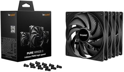 Вентилятор be quiet! Pure Wings 3 140mm PWM High-Speed Triple-Pack Black BL138