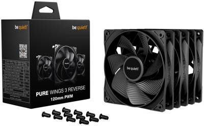 Вентилятор be quiet! Pure Wings 3 120mm PWM Reverse Triple-Pack Black BL137