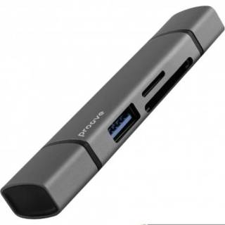 Картридер Proove Arc Link 3in1 Grey HBAL00210014