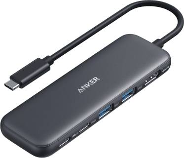 Разветвитель ANKER 332 USB-C Hub 5-in-1, PD in 100W, 4K HDMI, 2xUSB-A, USB-C 5Gbps (Чорний) A8355H11