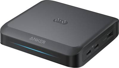 Зарядка ANKER 2xUSB-C + 1xUSB-A 150W Pogo pin black A1903G11