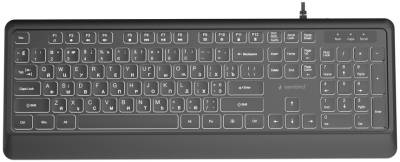 Клавиатура Gembird Slim Multimedia USB Black KB-MCH-05-CYRL