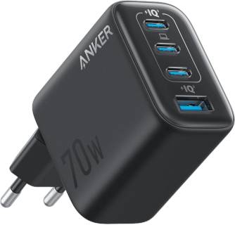 Зарядка ANKER 3xUSB-C PD3.0 + 1xUSB 70W black A121CG11