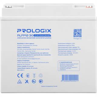 Аккумулятор ProLogiX 12.8V - 30Ah PLFP12-30