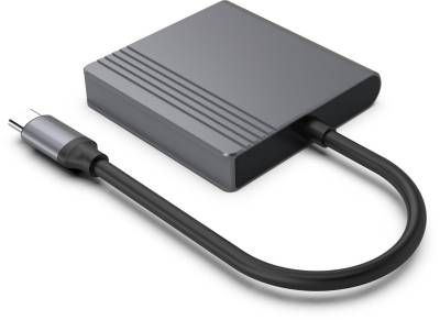 Разветвитель CABLEXPERT USB-C M to HDMI F + DisplayPort F 4K60Hz A-CM-HDMIFDPF-01