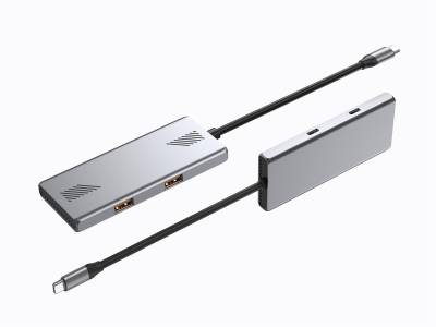 Разветвитель Gembird USB-C 4-in-1 2xUSB 3.2 + 2xUSB-C 3.2 silver UHB-CM-U310-A2C2-01