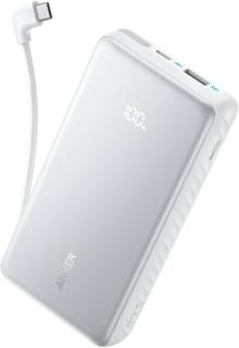 Павербанк ANKER 20000mAh 22.5W Built-In USB-C Cable White A110EH21