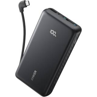 Павербанк ANKER 20000mAh 22.5W Built-In USB-C Cable Black A110EH11