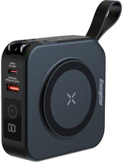 Павербанк ENERGIZER Magnetic Wireless 10000mAh 20W PD, AC зарядка, QI/ QM10001AC