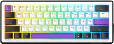 Клавиатура HATOR Hellyberry HK60 Mechanical Linear RGB USB UA White