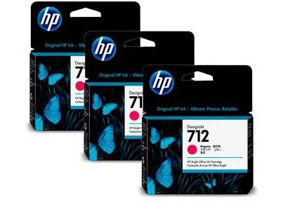 Картридж HP DJ No.712 DesignJet Т230/Т630 3-Pack 29-ml Magenta 3ED78A